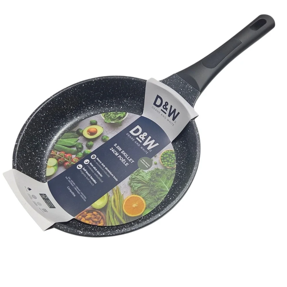D&W‎ Deane And White Cookware 9.5in Frying Pan Skillet Nonstick Interior Black